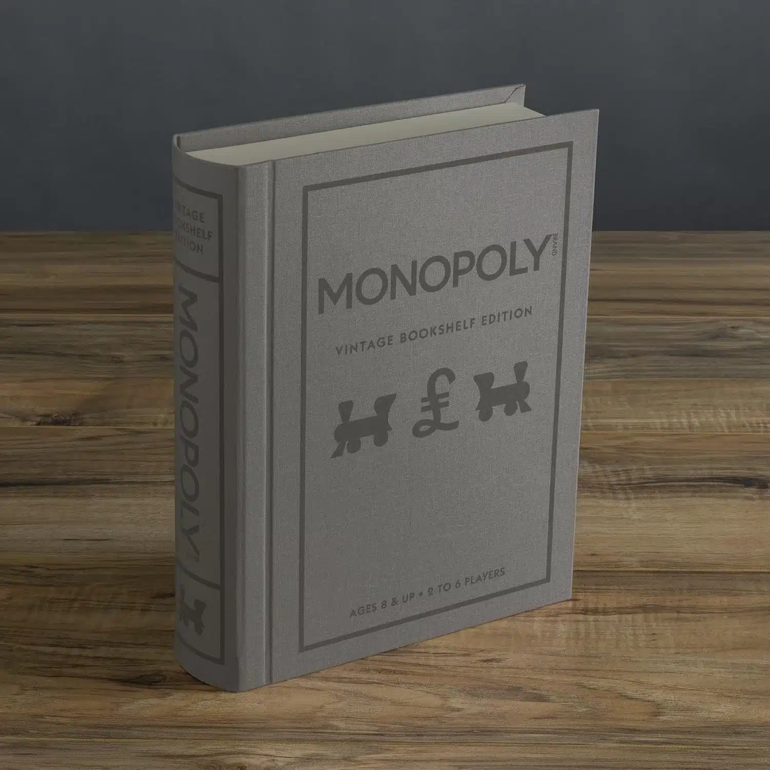 Monopoly Vintage Bookshelf Edition – UK Version | Sammler-Edition im eleganten Bücher-Design (EAN 850031312463) - Produktbild