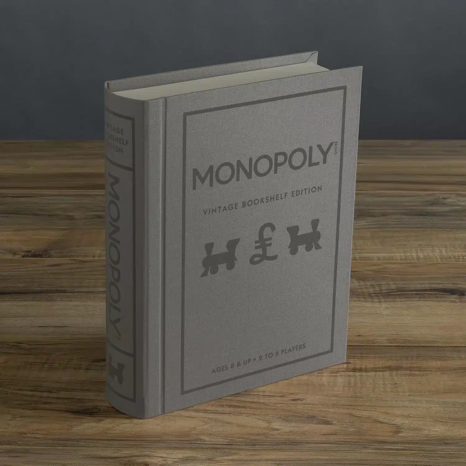 Monopoly Vintage Bookshelf Edition – UK Version | Sammler-Edition im eleganten Bücher-Design (EAN 850031312463) - Produktbild