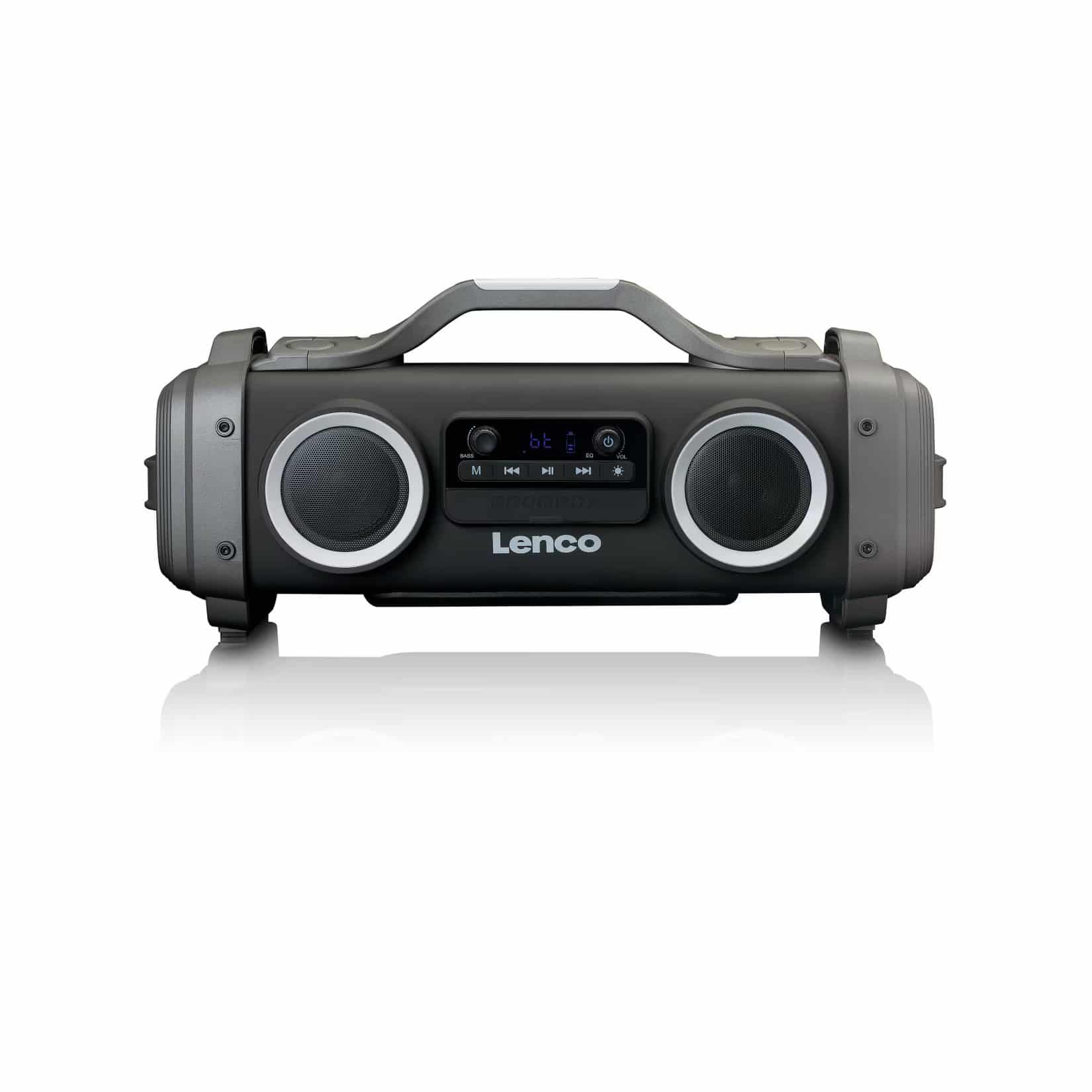 Lenco SPR-200 schwarz – Kompakter FM-Radiorekorder mit USB & SD - Produktbild
