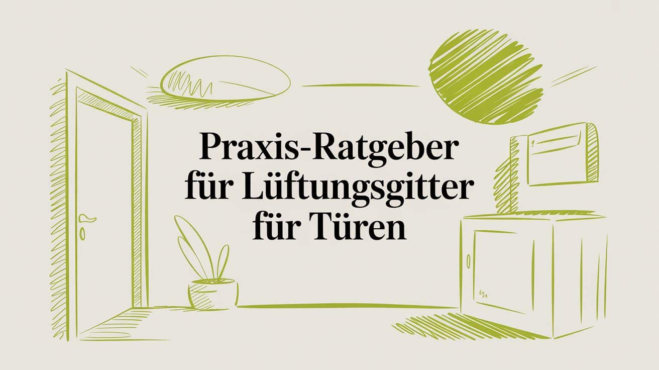 Praxis-Ratgeber für Lüftungsgitter für Türen
