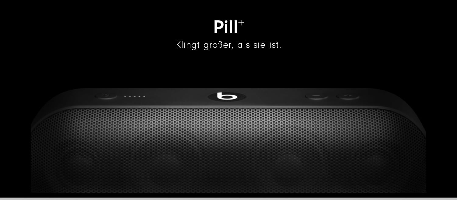 Beats by Dr. Dre Pill+ Schwarz – Bluetooth Lautsprecher kabellos - Produktbild