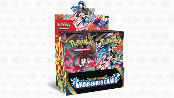 Pokémon Wachsendes Chaos Display mit 36 Boostern, Deutsch - offizielle Herstellerabbildung
