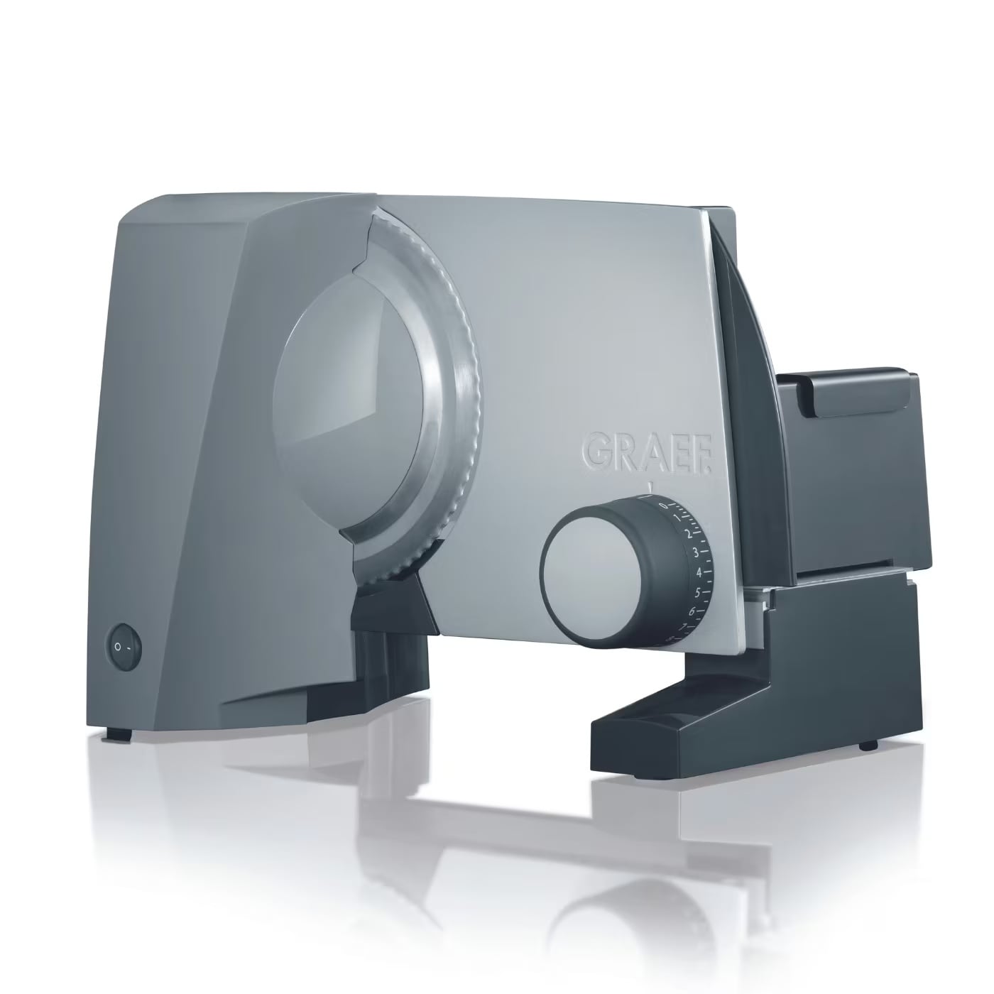 Graef G50 Allesschneider in Grau mit 170-mm-Wellenschliffmesser